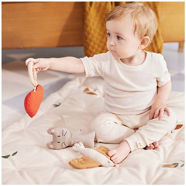 Tapis d'éveil brodé Meri - Oiseaux