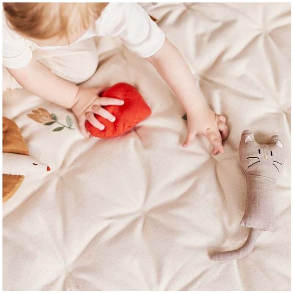 Tapis d'éveil brodé Meri - Oiseaux