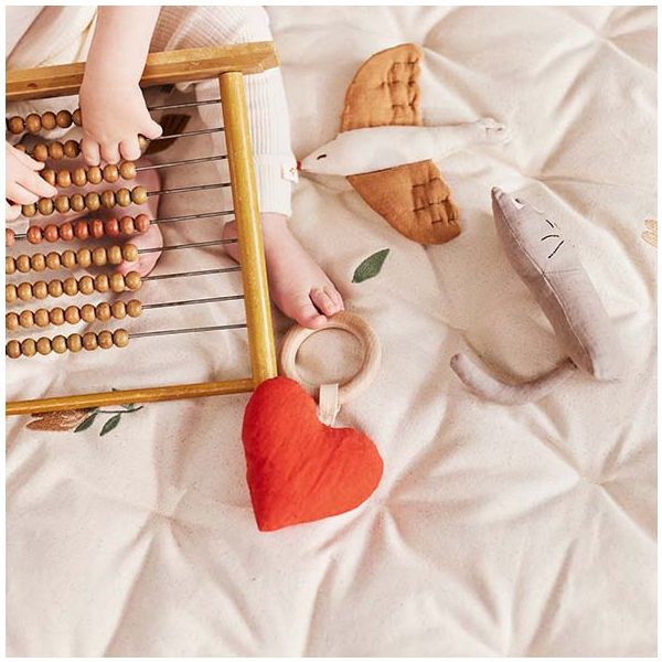 Tapis d'éveil brodé Meri - Oiseaux