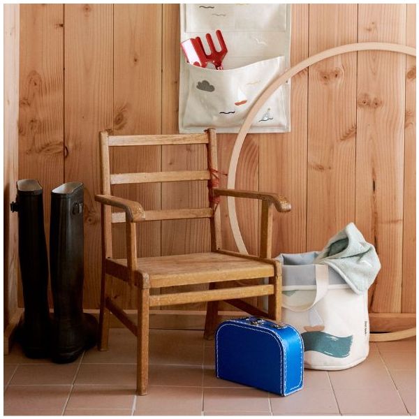 Set de 2 paniers à jouets brodés Toto - Grandes Vagues