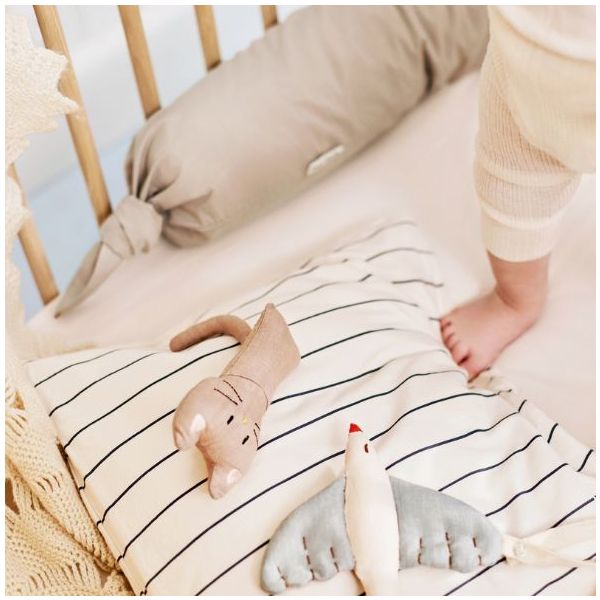 Tour de lit boudin Skye - Gris Souris