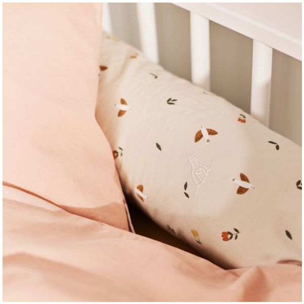 Tour de lit boudin Skye - Oiseaux