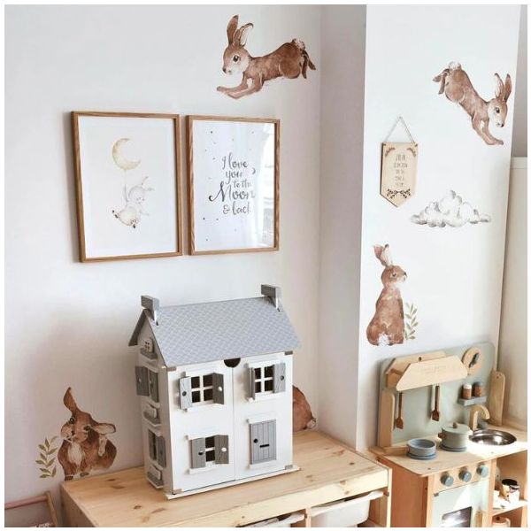 Wallstickers - Happy Rabbits Wonderland
