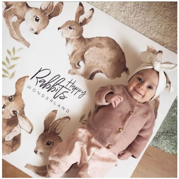 Wallstickers - Happy Rabbits Wonderland