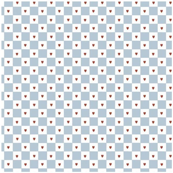 Papier peint Cœurs & Carreaux à la Française