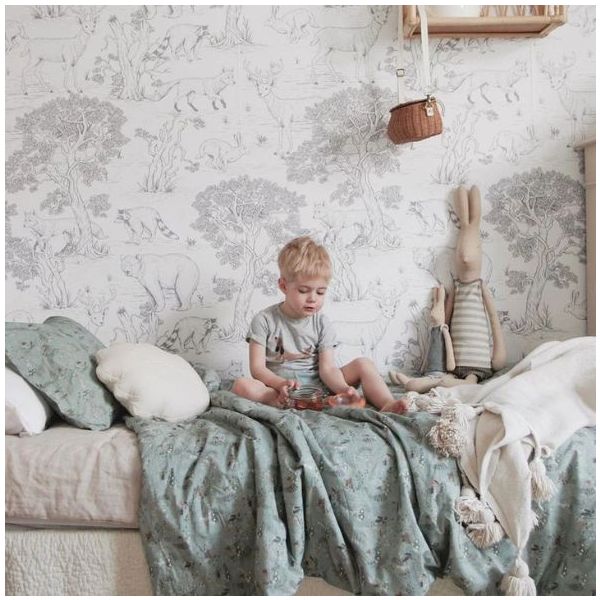 Papier peint Animaux - Blanc