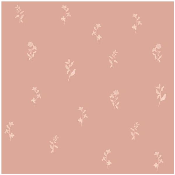 Papier peint Branches Délicates - Rose