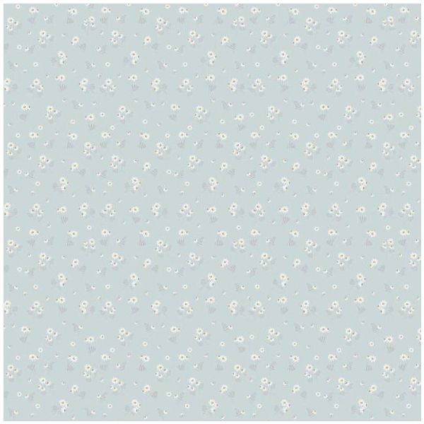 Papier peint Camomille - Bleu
