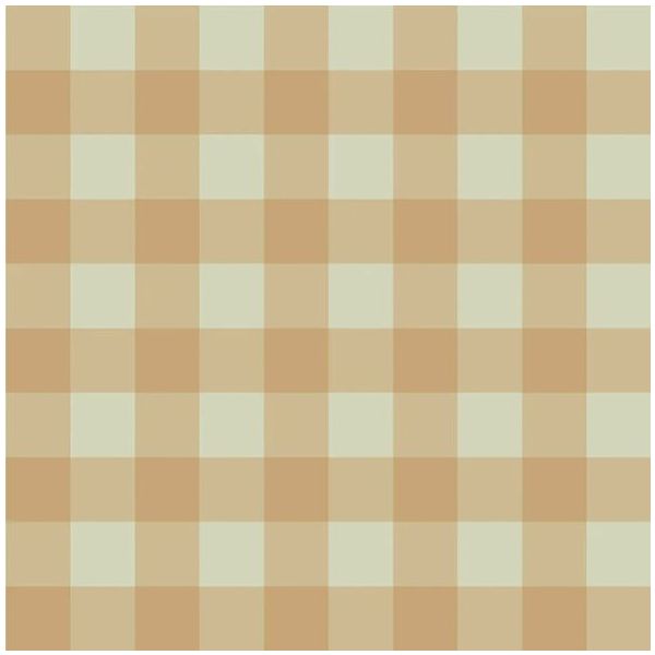 Check Wallpaper - Brown / Green