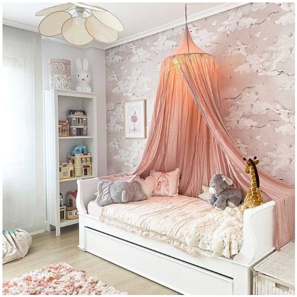 Papier peint Cygnes Magiques - Rose