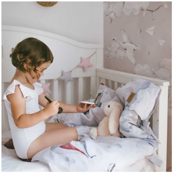 Papier peint Cygnes Magiques - Rose