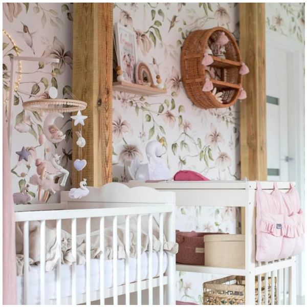 Between the Paradise Trees Wallpaper - White