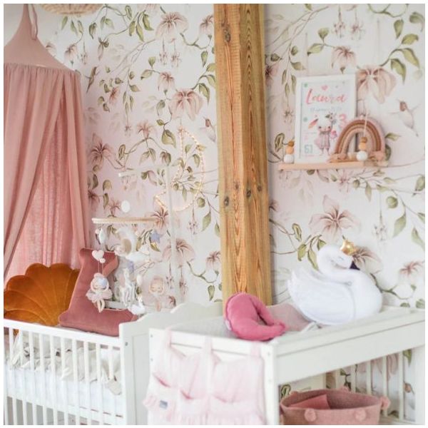 Between the Paradise Trees Wallpaper - White