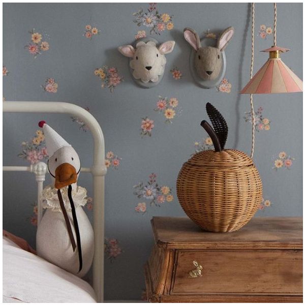 Papier peint Fleurs Minimini - Foncé