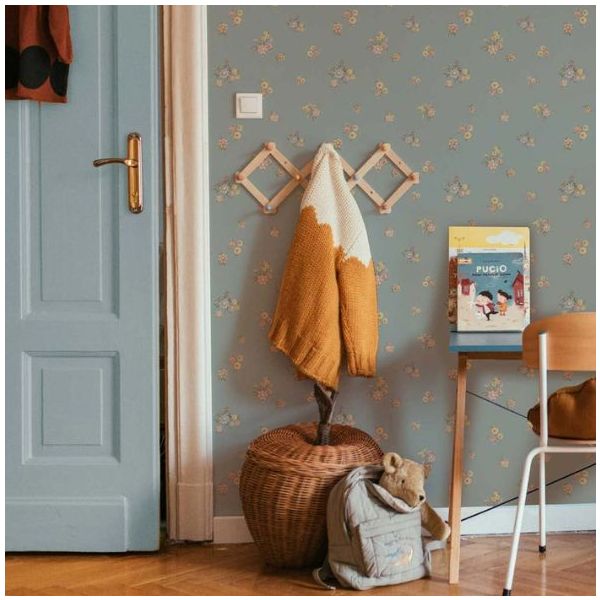 Papier peint Fleurs Minimini - Foncé