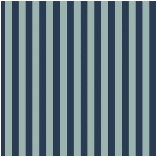 Tapete Grosse Streifen - Blau