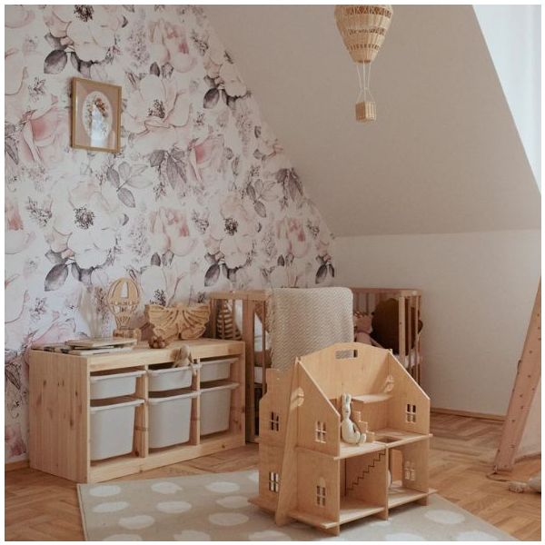 Papier Peint Jardin - Rose