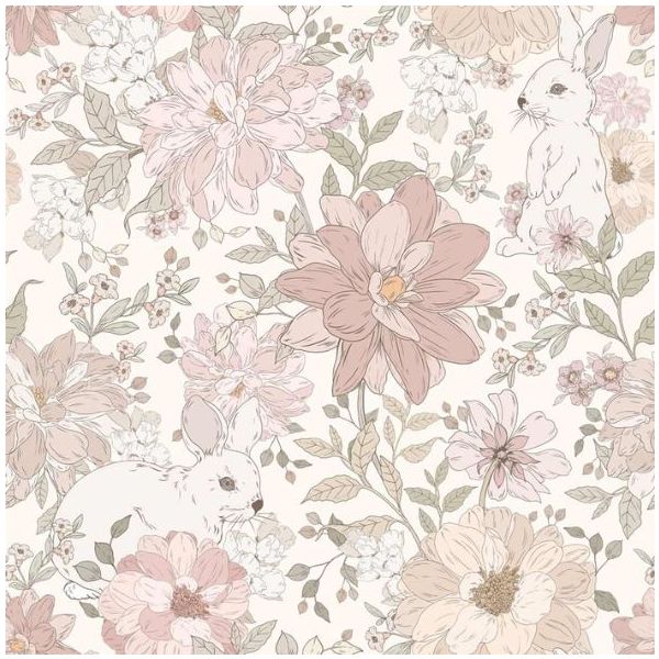 Papier peint Lapins Cache-cache