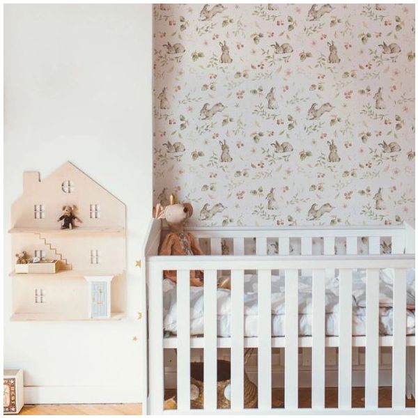 Papier peint Lapins Joyeux