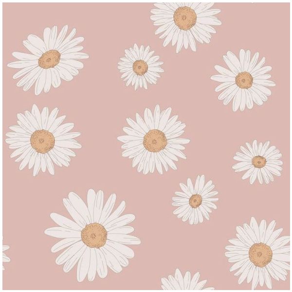 Papier peint Marguerites Toscanes - Rose