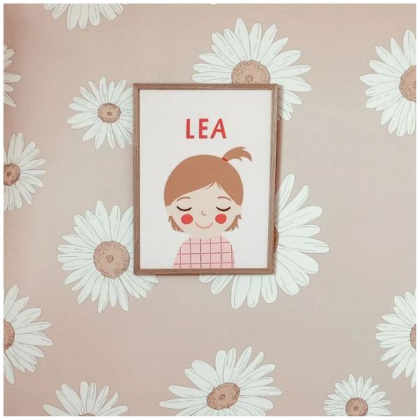 Papier peint Marguerites Toscanes - Rose