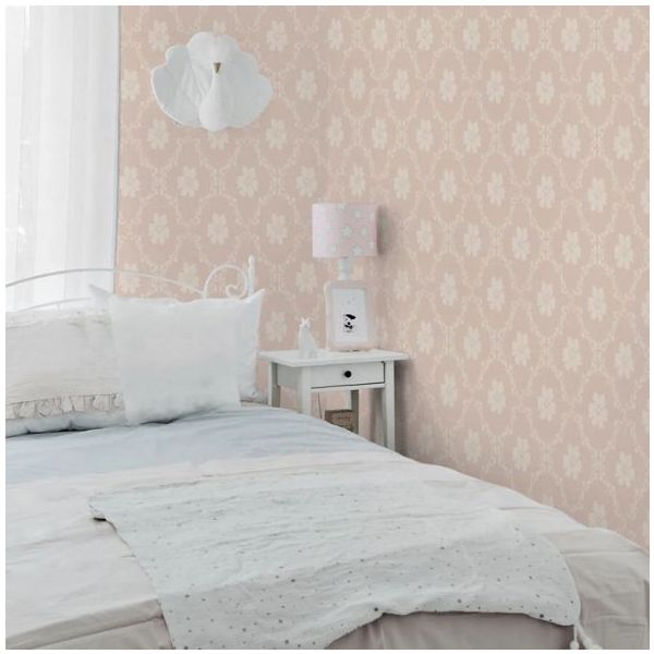 Old English Pattern Wallpaper - Pink