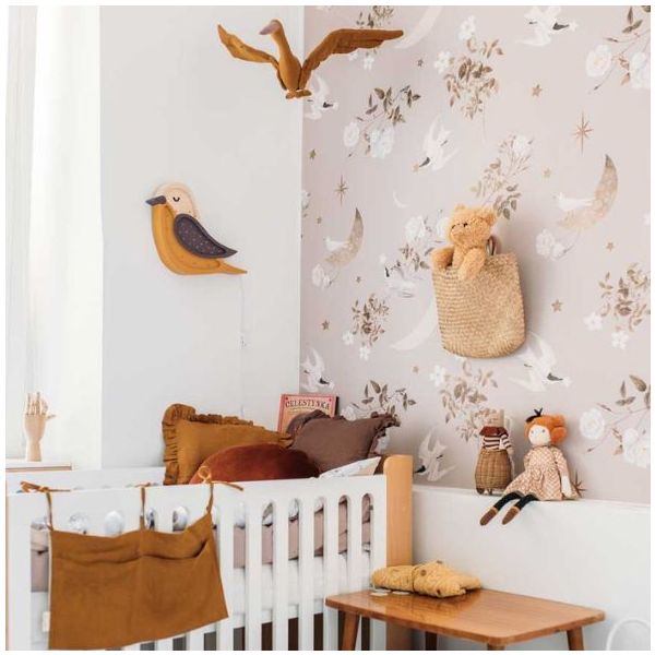 Papier peint Oiseaux dans le Ciel Nocturne