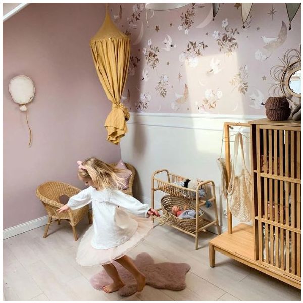 Papier peint Oiseaux dans le Ciel Nocturne