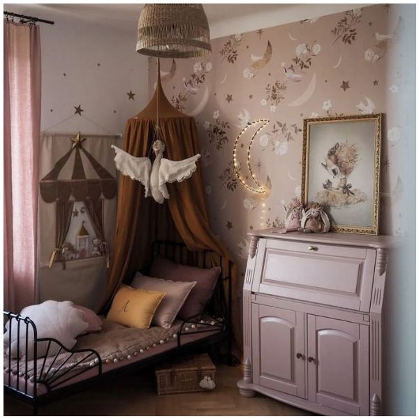 Papier peint Oiseaux dans le Ciel Nocturne