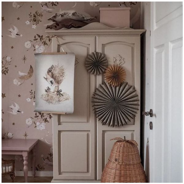 Papier peint Oiseaux dans le Ciel Nocturne