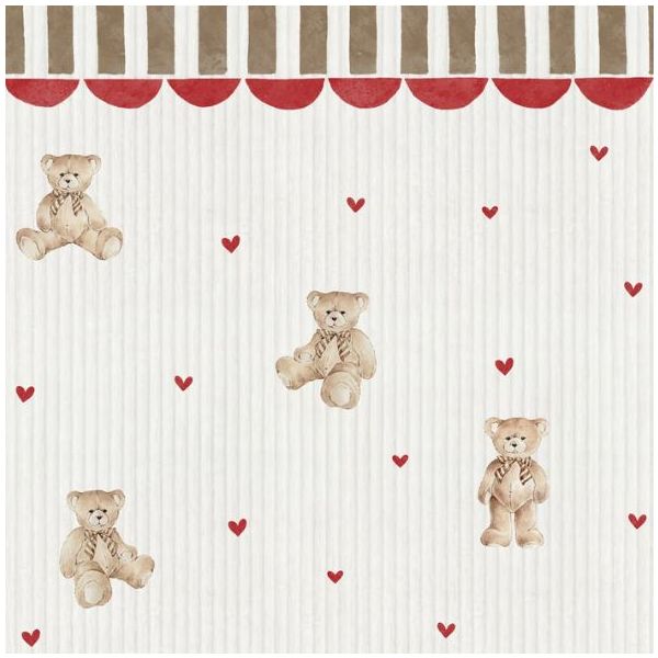 Papier peint Oursons avec Ornements