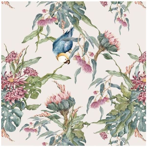 Papier peint Perroquets Tropicaux