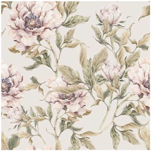 Papier peint Pivoines - Beige