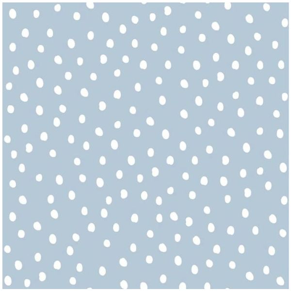 Papier peint Pois Irréguliers - Bleu Clair