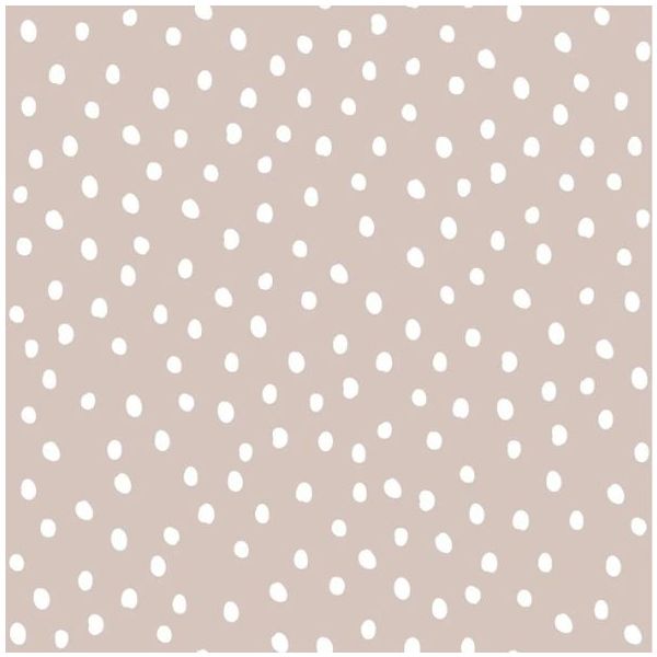 Papier peint Pois Irréguliers - Rose poudre