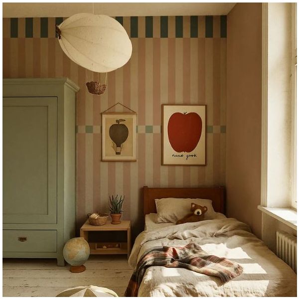 Tapete - Streifen Happy