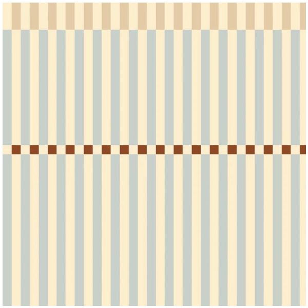 Stripes Nostalgia Wallpaper - Vintage Beige / Blue