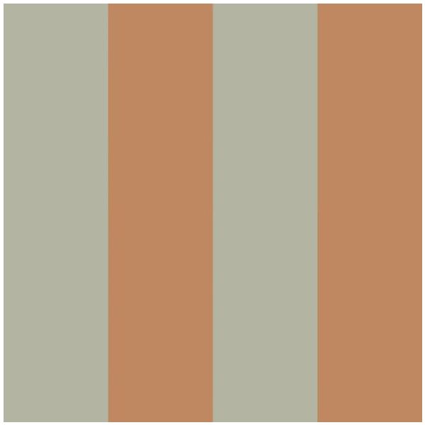 Big Stripes Wallpaper - Green / Brown