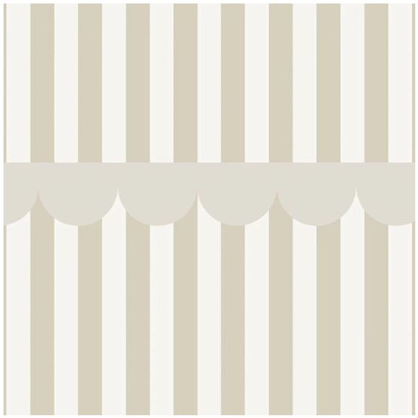 Papier peint Rustique - Beige / Blanc