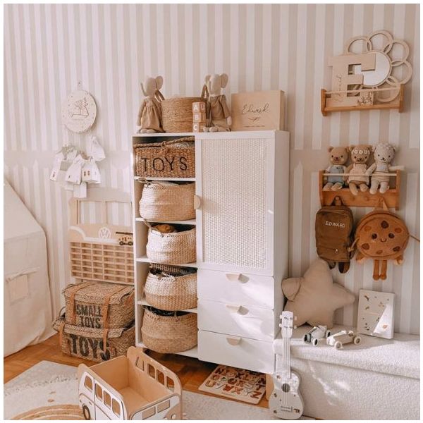 Papier peint Rustique - Beige / Blanc