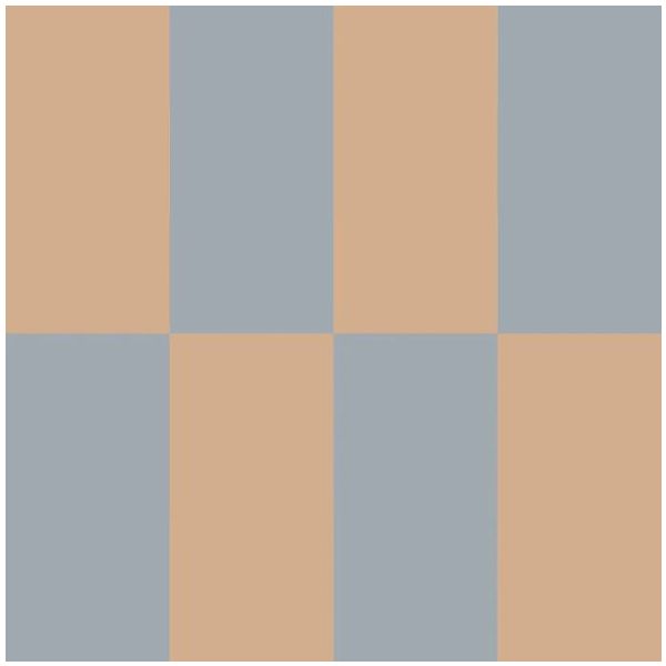 Upside Down Wallpaper - Blue / Beige