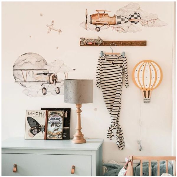 Sticker mural - M - Avions