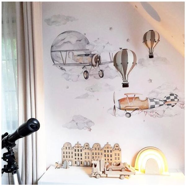 Sticker mural - L - Avions