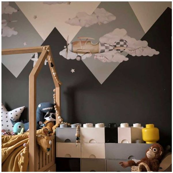 Sticker mural - M - Avions