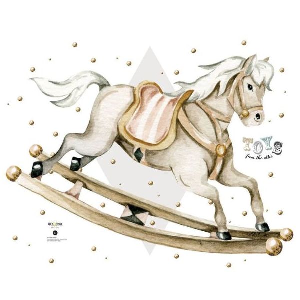 Sticker mural - Cheval à bascule