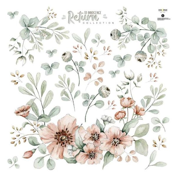 Wallstickers - S - Meadow Flowers Pastel