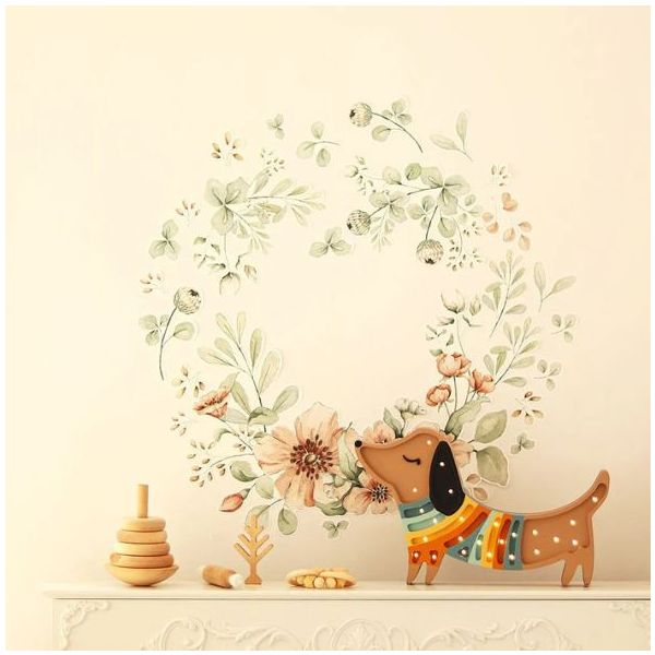 Wallstickers - S - Meadow Flowers Pastel