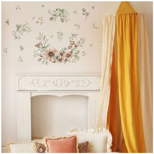 Wallstickers - S - Meadow Flowers Pastel