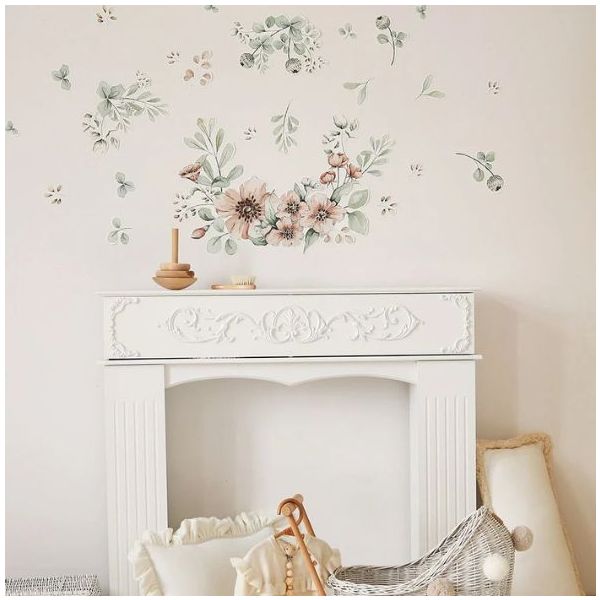 Wallstickers - S - Meadow Flowers Pastel