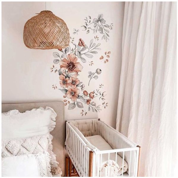 Wallstickers - S - Meadow Flowers Pastel